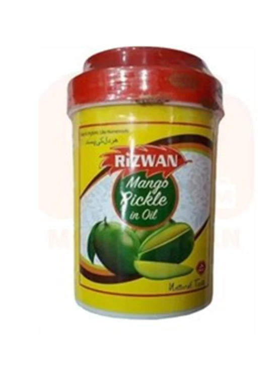 ترشی انبه روغنی رضوان (REZWAN-RIZWAN) یک کیلوئی اصل پاکستان وزن خالص ۸۰۰ گرم