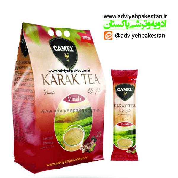 چای کرک اصلی کمل camel نیم کیلویی | Orginal Karak | با طعم ماسالا | حاوی 25 ساشه 20 گرمی